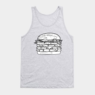 Hard on the cheeseburgers Tank Top